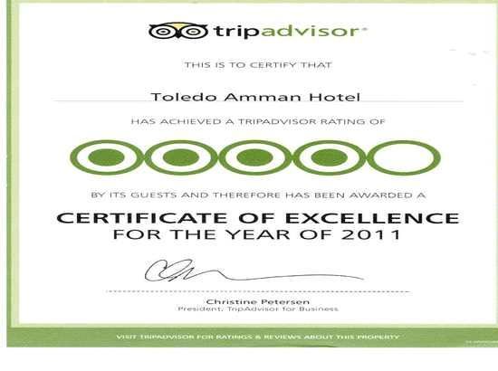 Tripadvisor Winner 2011